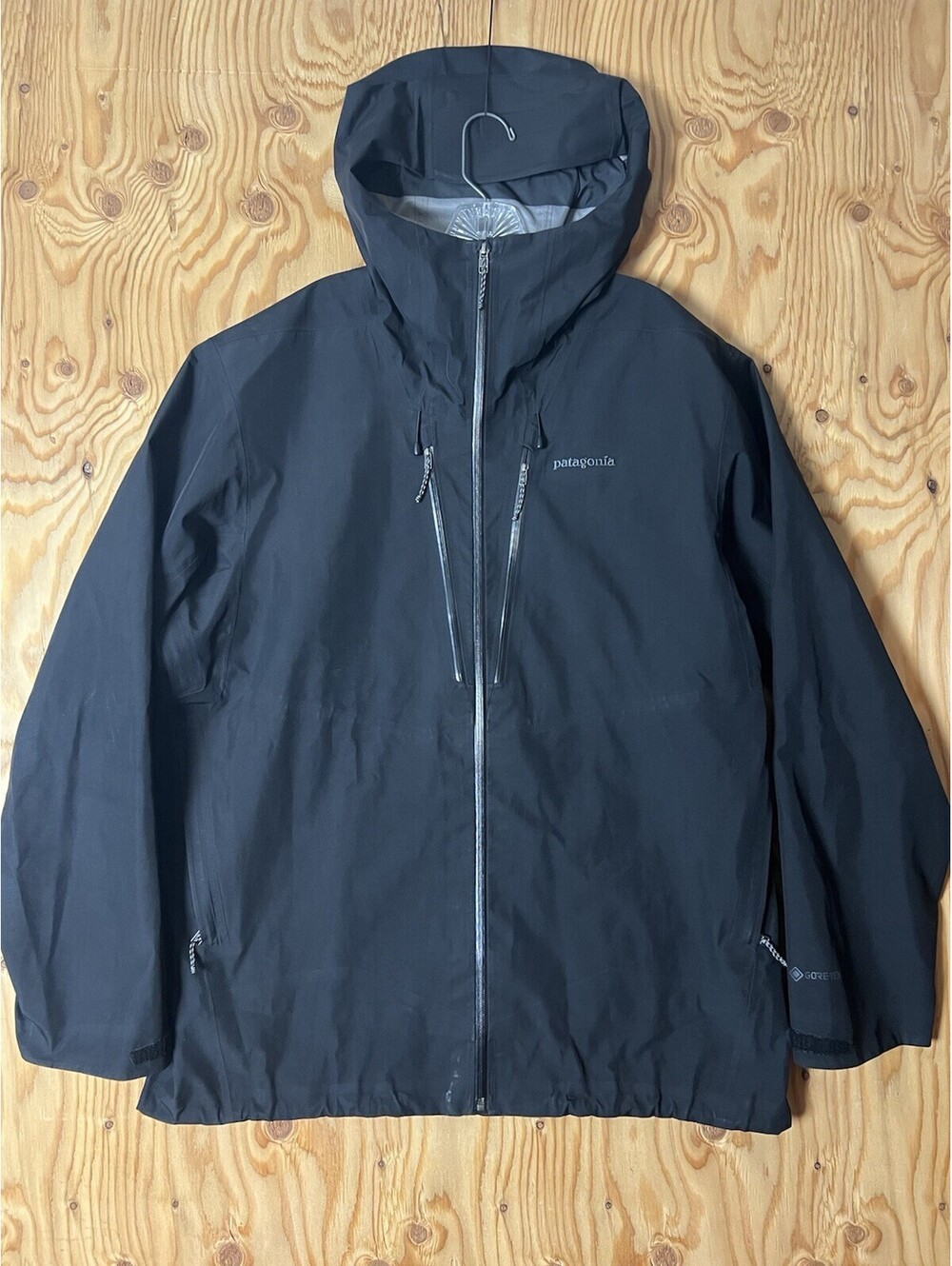 Patagonia Triolet Jacket Goretex Mens XL Black 83403 RECCO Rain Coat Full Zip